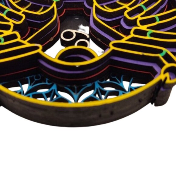 Cancer Zodiac Sign Layered Wood Design. Refrigerator magnet. - Picture 2 of 3